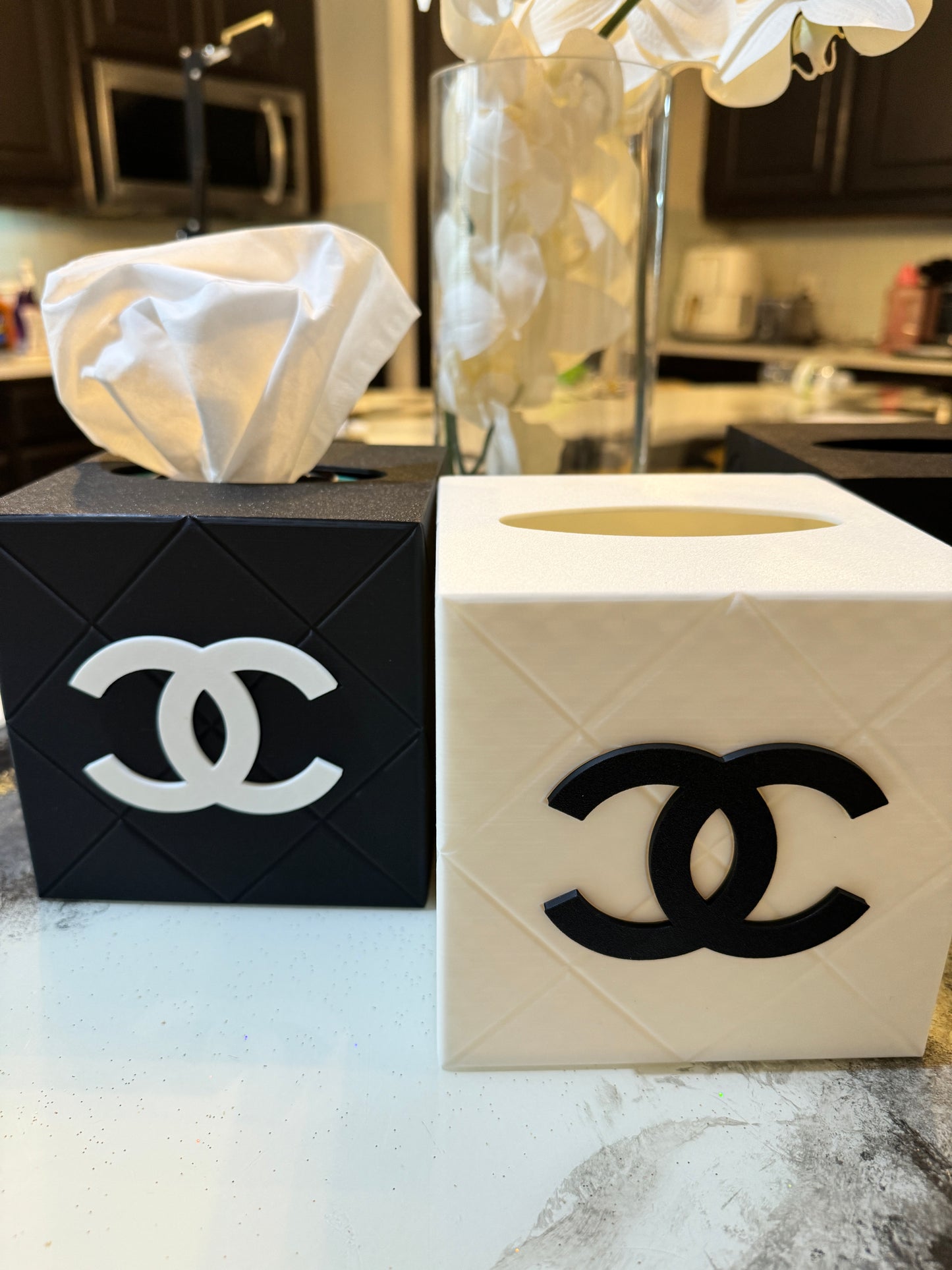 Luxury Inspired Embossed Tissue Box Cover