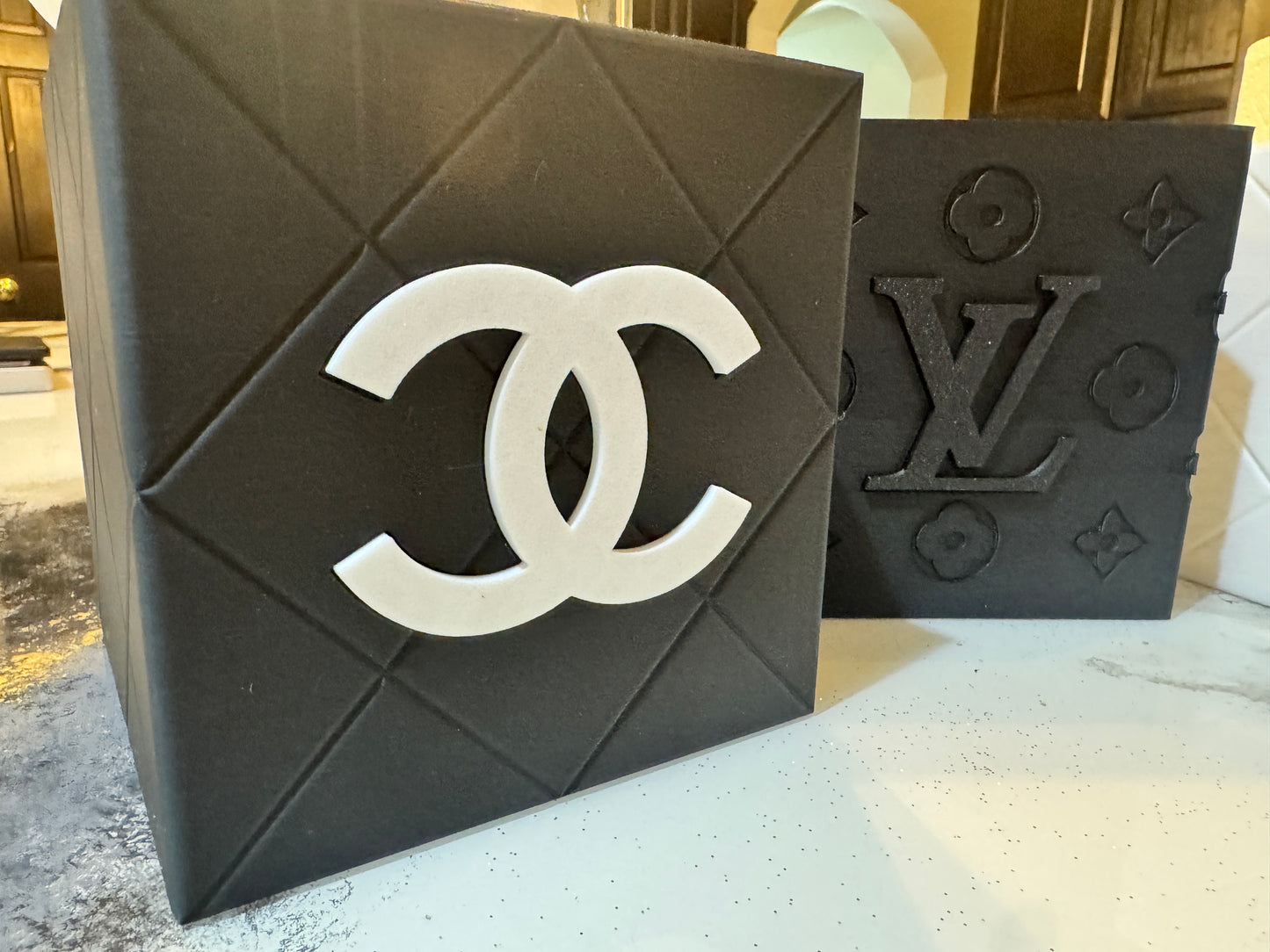 Luxury Inspired Embossed Tissue Box Cover