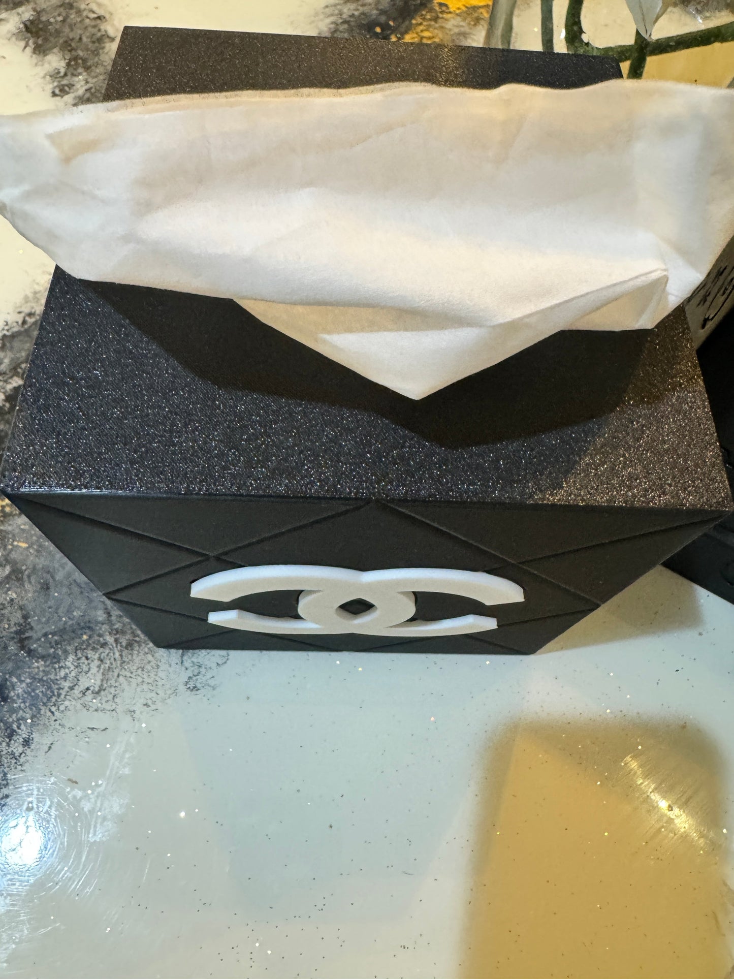 Luxury Inspired Embossed Tissue Box Cover